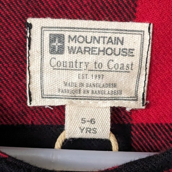 Mountain Warehouse - Girls Buffalo Plaid Dress - Size 5-6 (NWT) - Picture 5 of 7